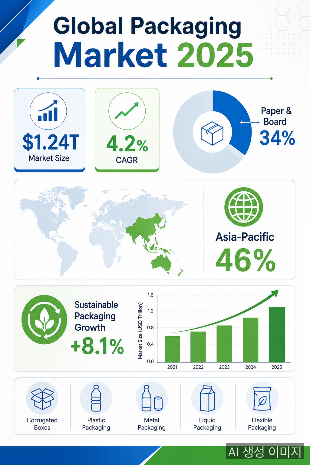 2025 글로벌 포장 시장 규모